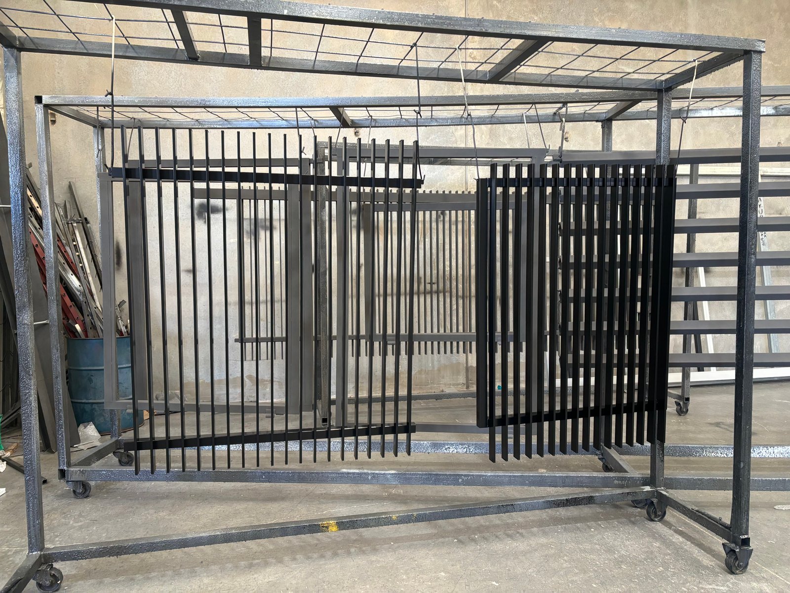 Steel gate install